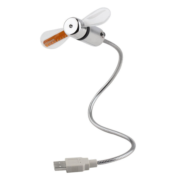 Mini Flexible LED Light USB Fan