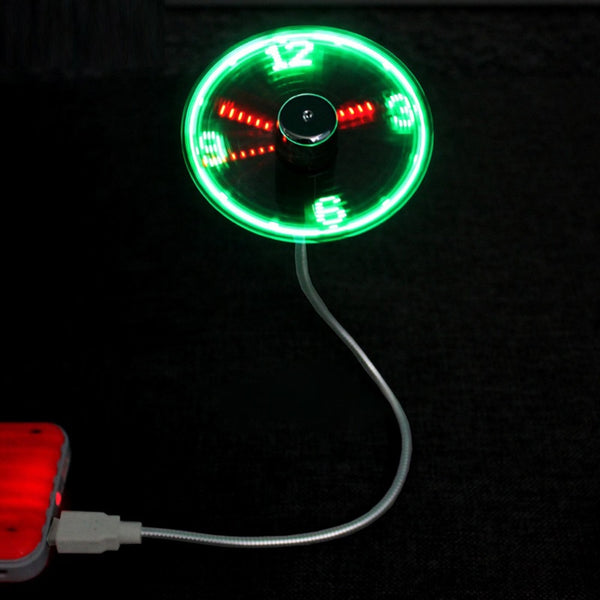 Mini Flexible LED Light USB Fan